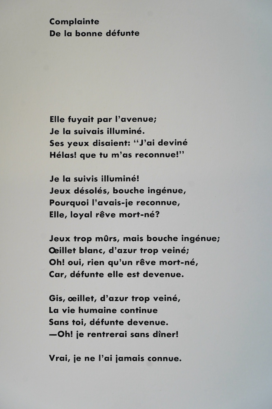 Patrick Joseph Caulfield R.A. (British, 1936-2005), 'Quelques Poèmes de Jules Laforgue, planches de Patrick Caulfield (Some Poems)', folio of 22 screenprints on Neobond papier synthétique, 40.5 x 35.5cm